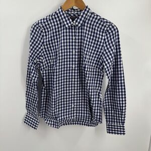 UNTUCKit‎ Womens Belleza Gingham Plaid Cotton Button-Up Shirt Long Sleeve Size 6